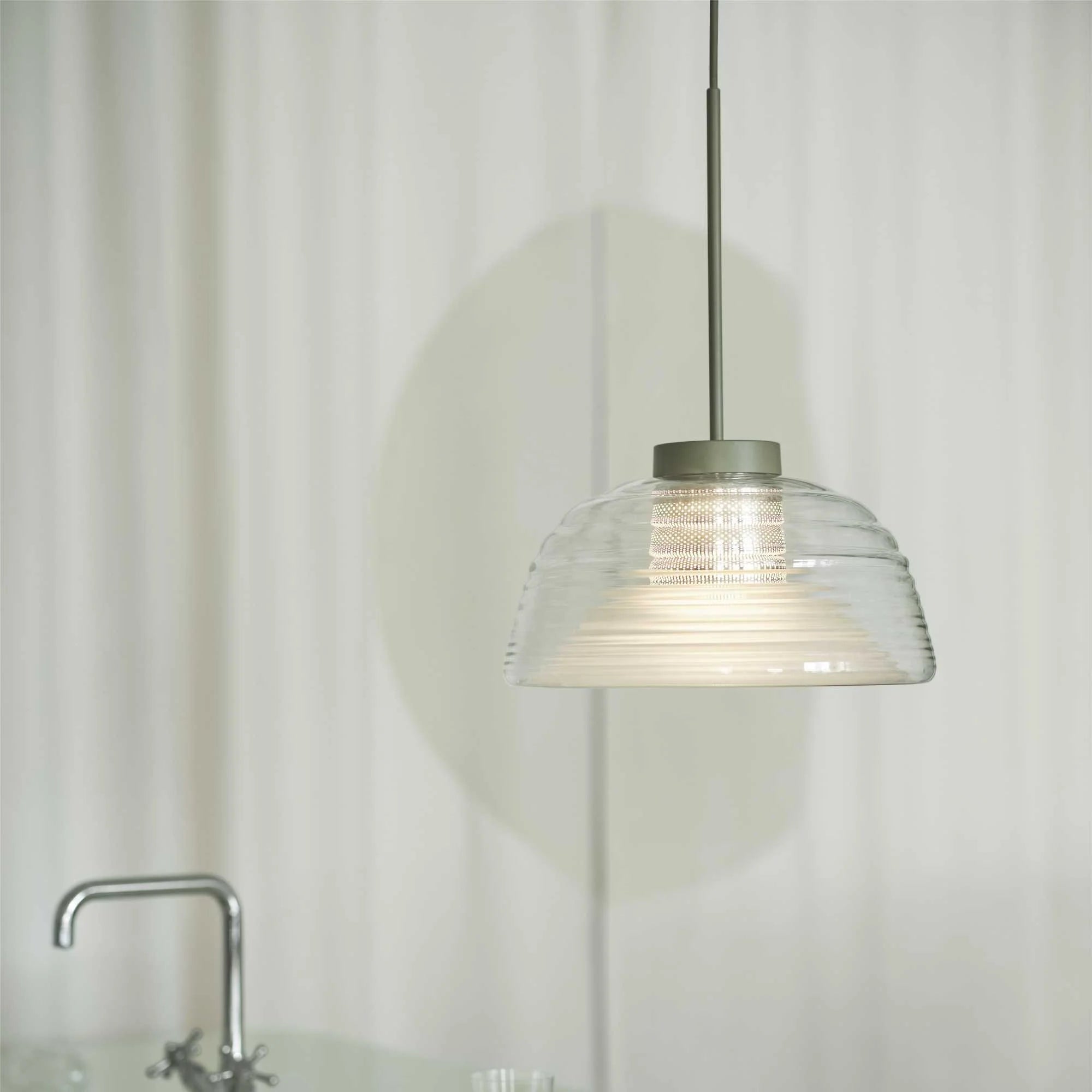 Two-Layer pendant lamp. Olive