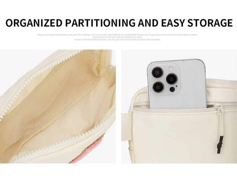 Women's Streetwear Letter Nylon Waist Bags