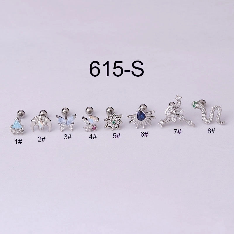Ear Cartilage Rings & Studs Animal 316L Stainless Steel  Copper Plating