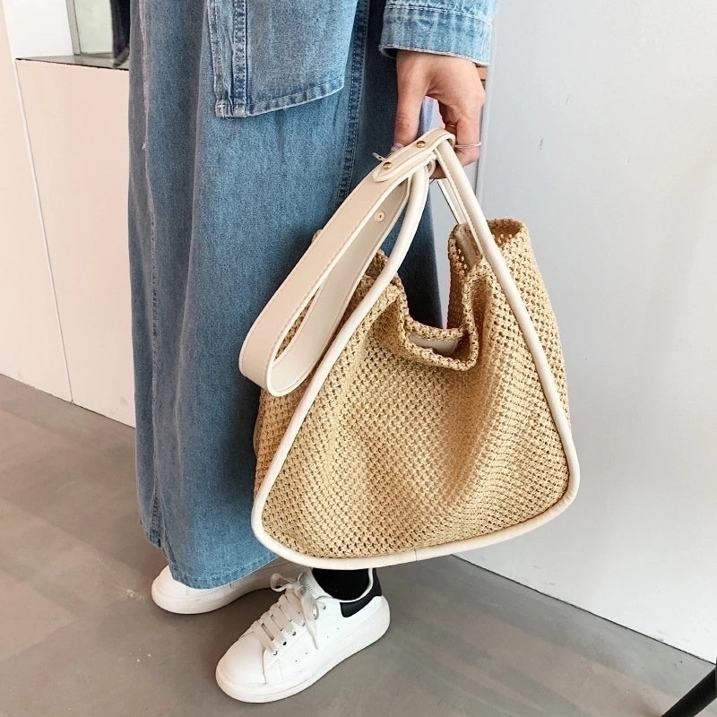 Women's Medium Spring&summer Straw Vacation Straw Bag