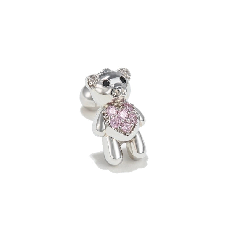 Ear Cartilage Rings & Studs Cute Animal Brass Gem
