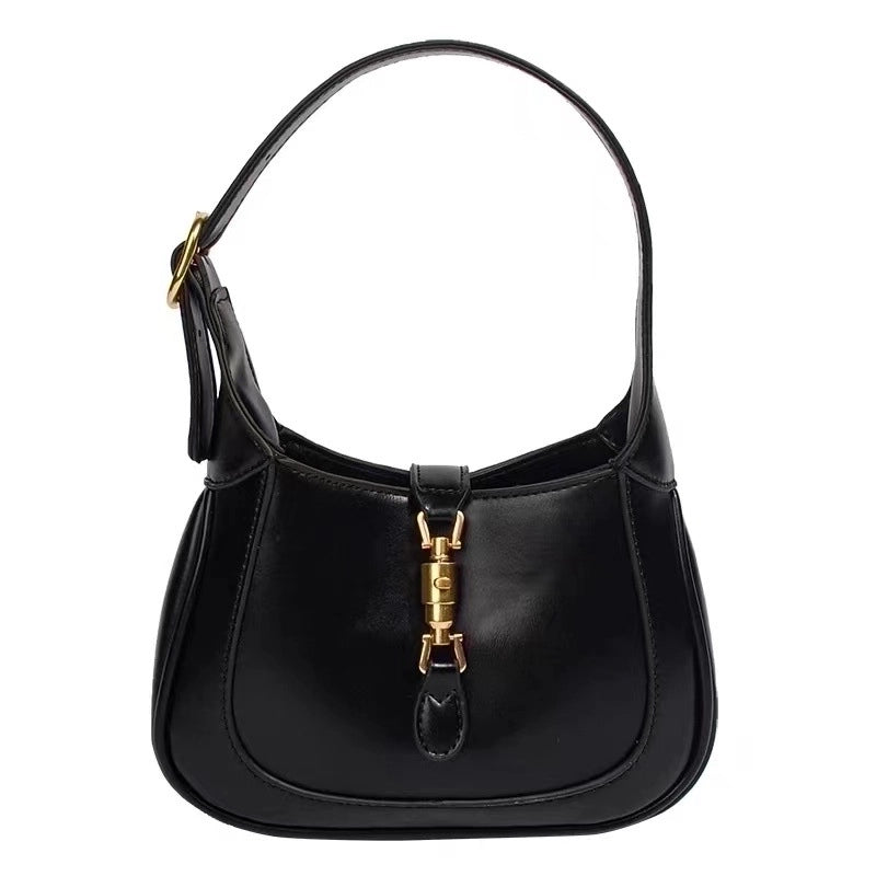 Women's Small Summer Pu Leather Streetwear Underarm Bag