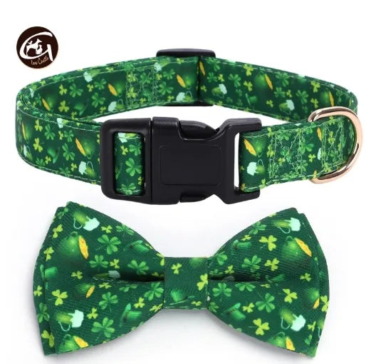 Casual Elegant Minimalist Polyester St. Patrick Valentine'S Day Letter Heart Shape Pet Collar