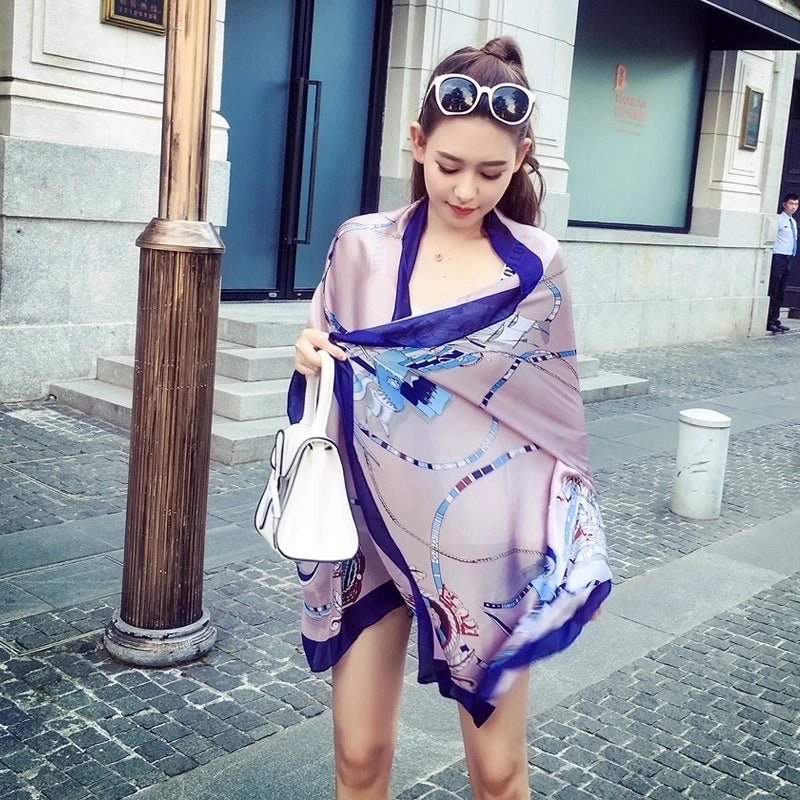 Fashion Silk Scarf (707 Main Color) Nhcj0164-707 Main Color