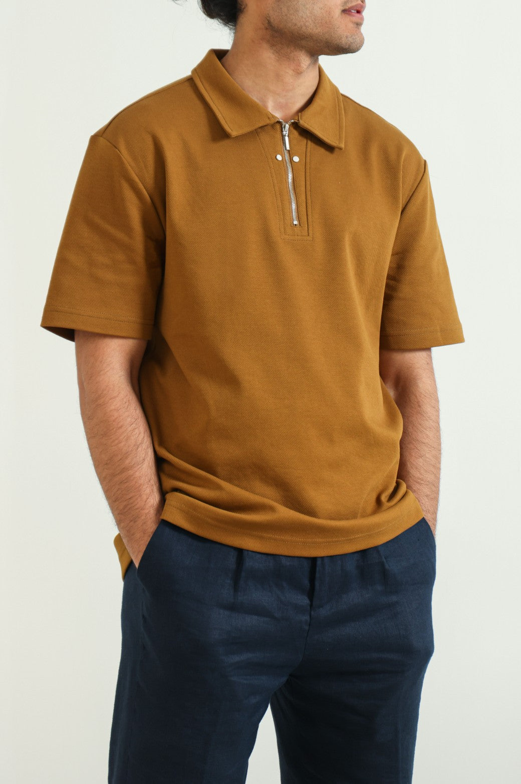 POLO SHIRT WITH ZIP