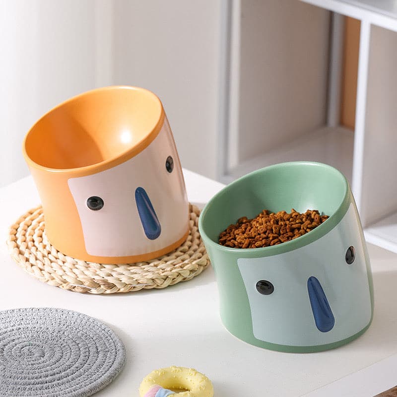 Owl Bow Dog Bowls & Cat