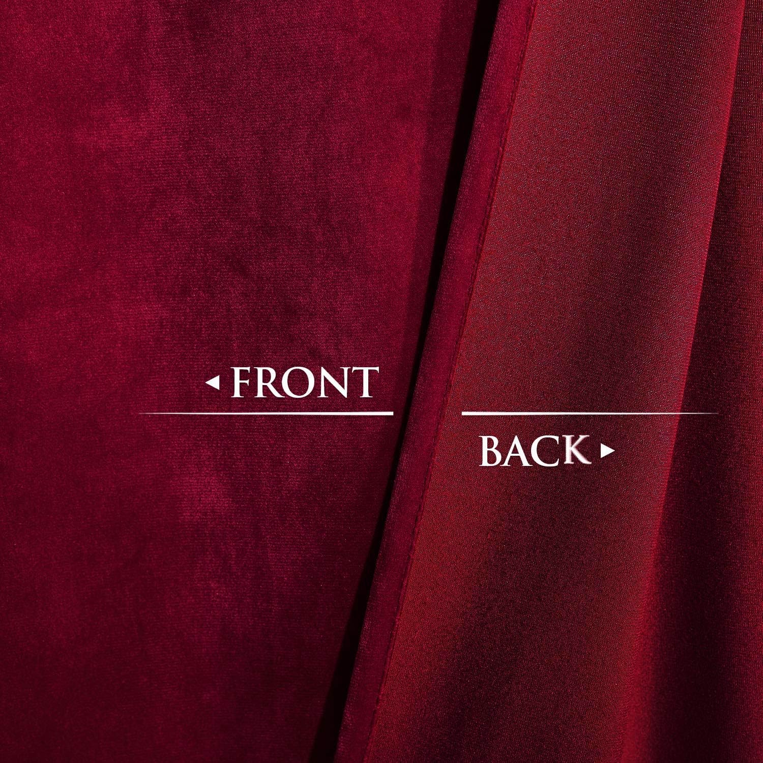 Maroon-Velvet Window Curtains (Ultra Soft)