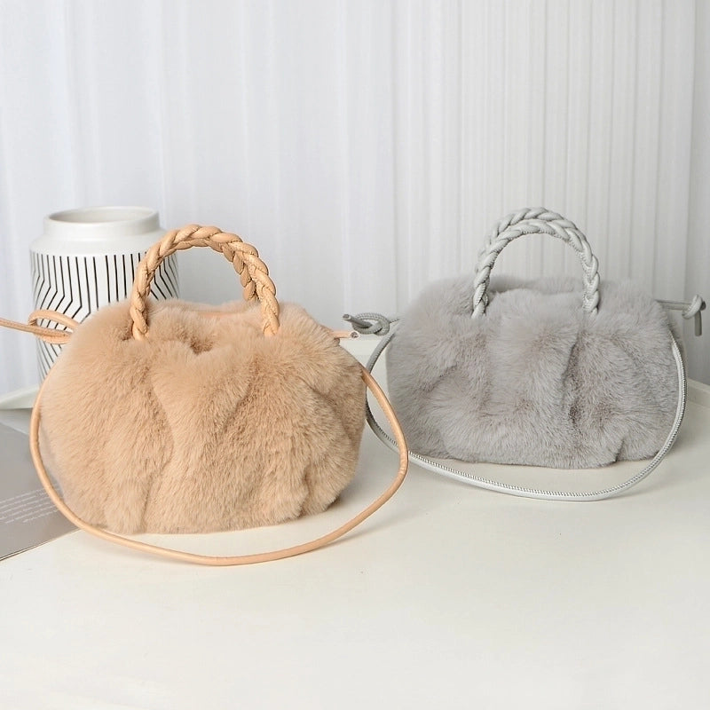 Halloween Medium Plush Oval Magnetic Buckle Cloud Shape Bag