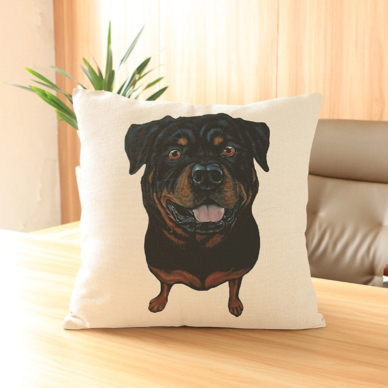 Cute Dog Polyester Pillow Cases Couch & Sofa Decor