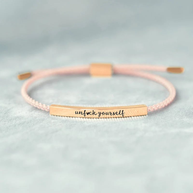 ✨BUY 2 PAY FOR 1【add 2 to cart】✨UNF♥CK YOURSELF TUBE BRACELET💫