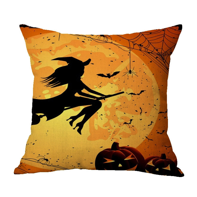 Halloween Punk Skull Linen Pillow Cases Couch & Sofa Decor