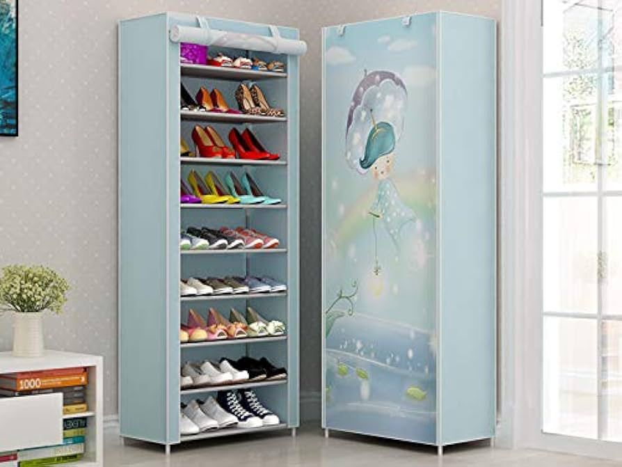 8 Layer Printed Shoe Rack