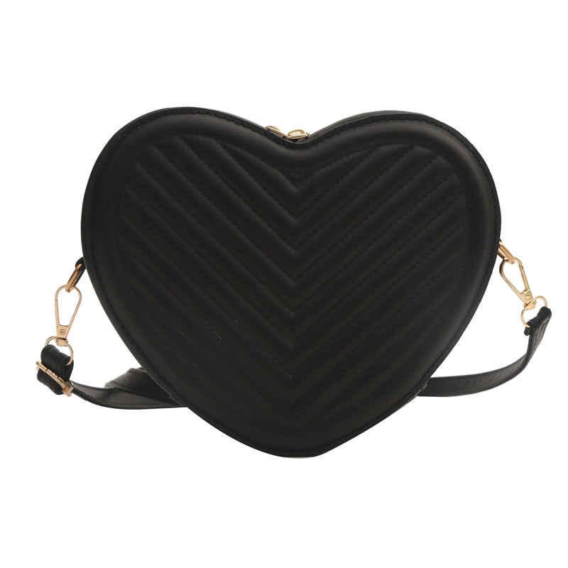 Women's Medium Pu Leather Solid Color Streetwear Zipper Crossbody Bag