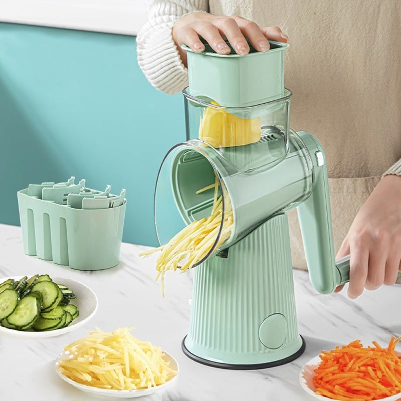 🔥🔥HOT SAVE-49% OFF🔥🔥5 in 1 Rotary Cheese Grater Vegetable Slicer