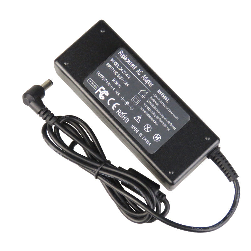 90W multifunctional notebook power supply. Universal charger with 20 DC chargers