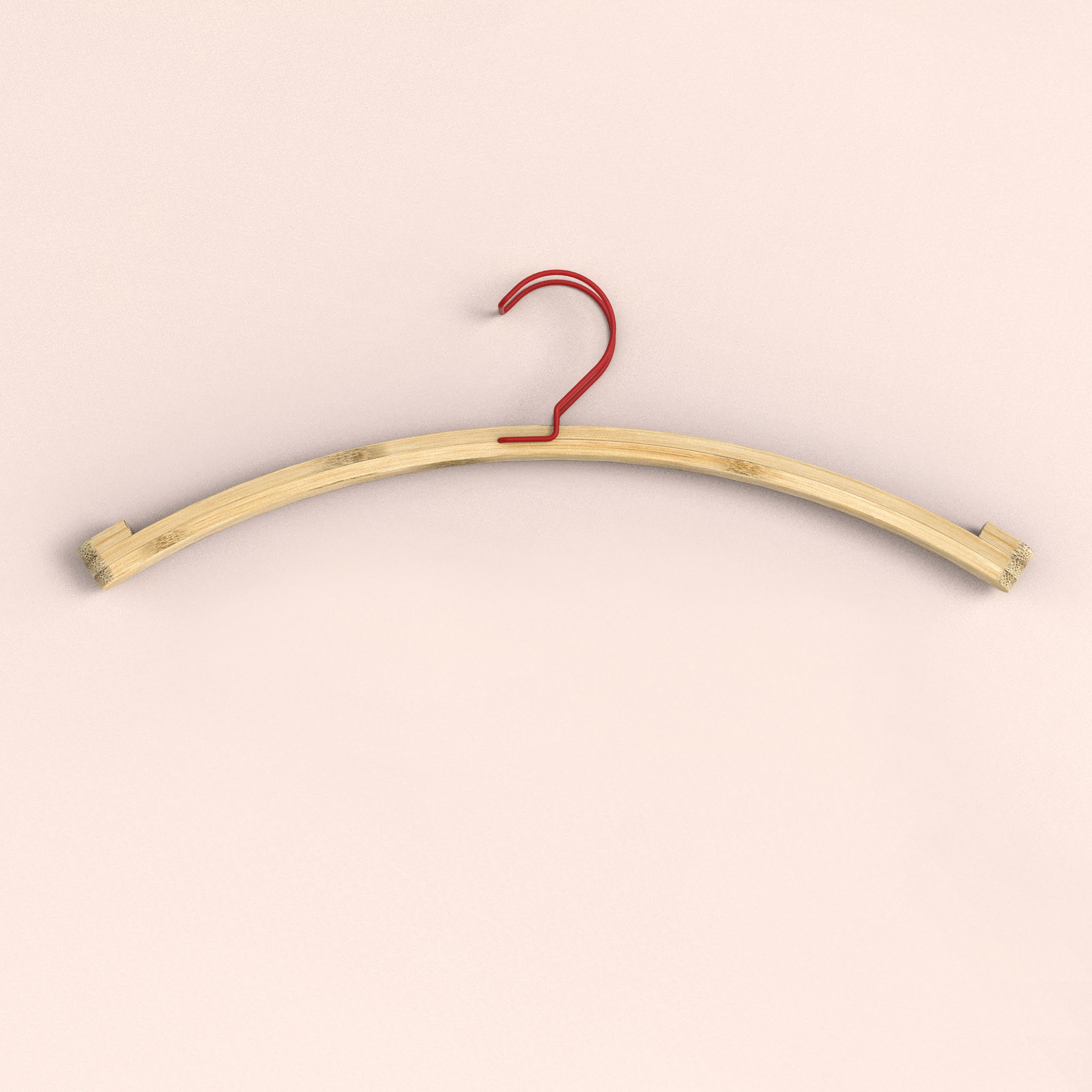 Hangers: Minimalistic Organic Bamboo Hanger with Sturdiness [Set of 3]