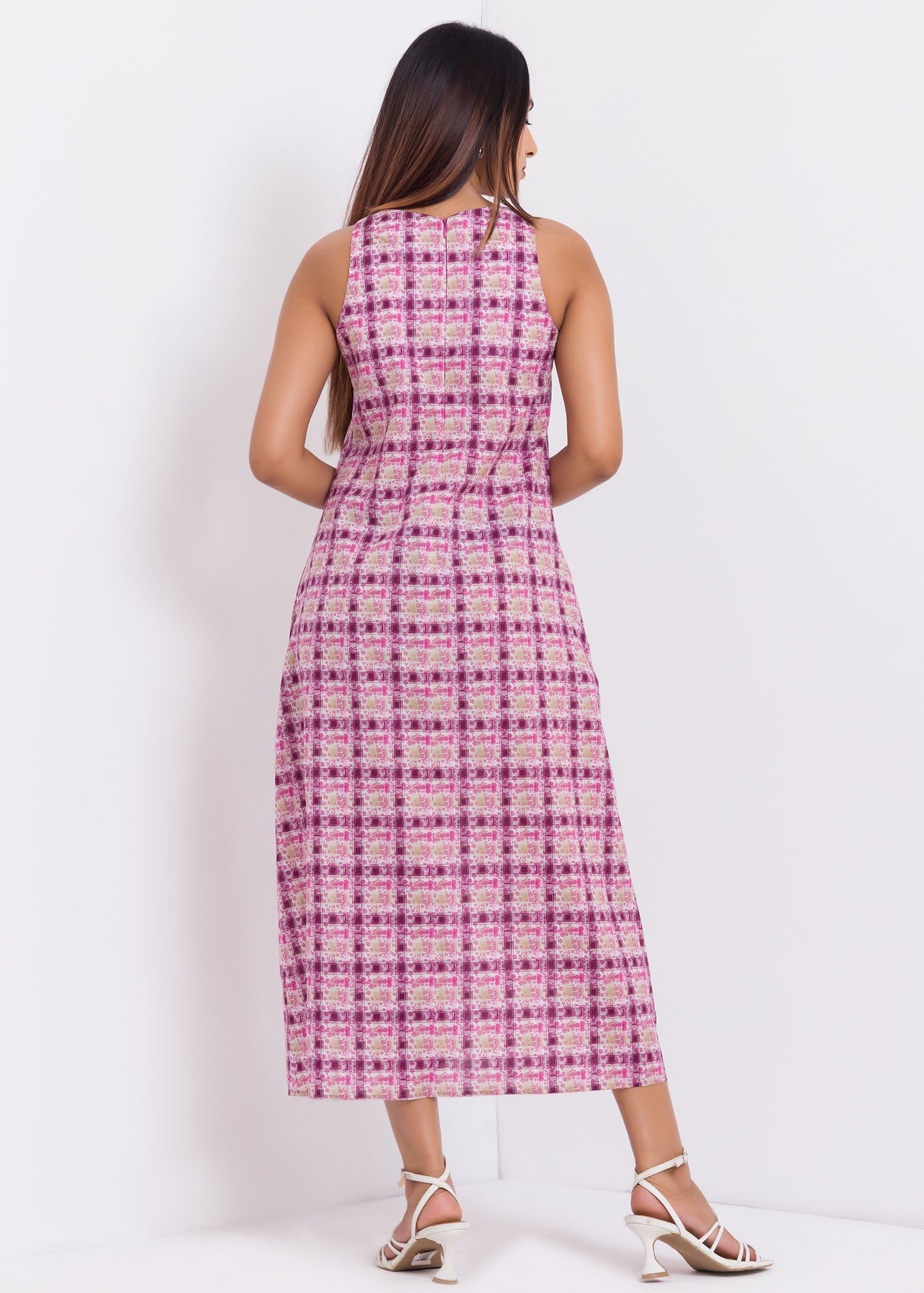 Printed Halter Dress