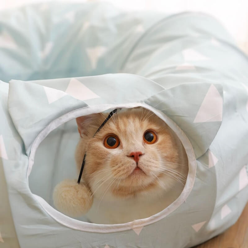 Cool Breathable Foldable Cat Tunnel Bed