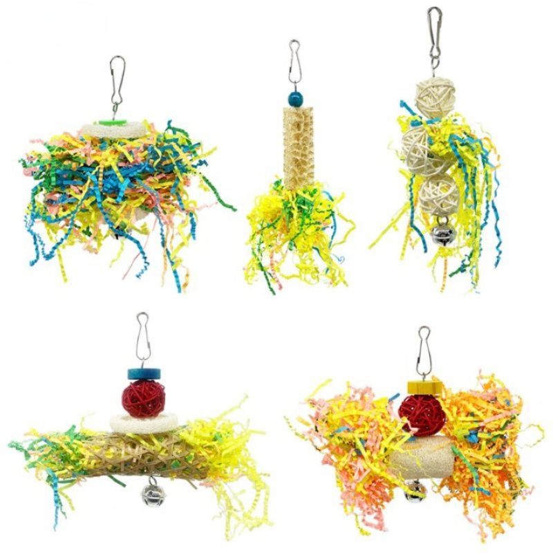 5 Piece Set Of Shredding Bird Toys