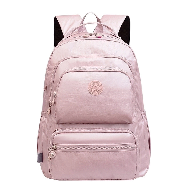 Waterproof Solid Color School Travel School Backpack