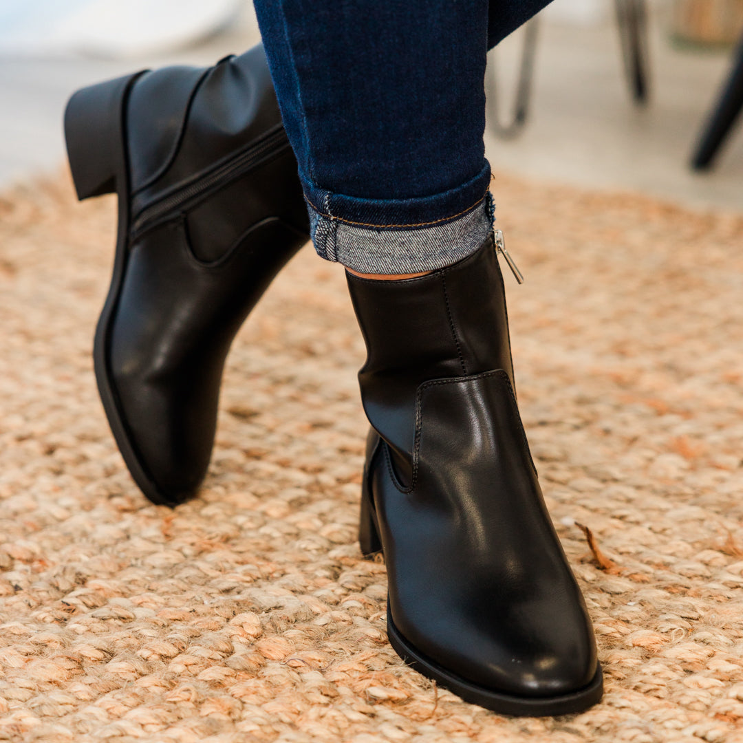 Sapphire Twilight Booties. Black