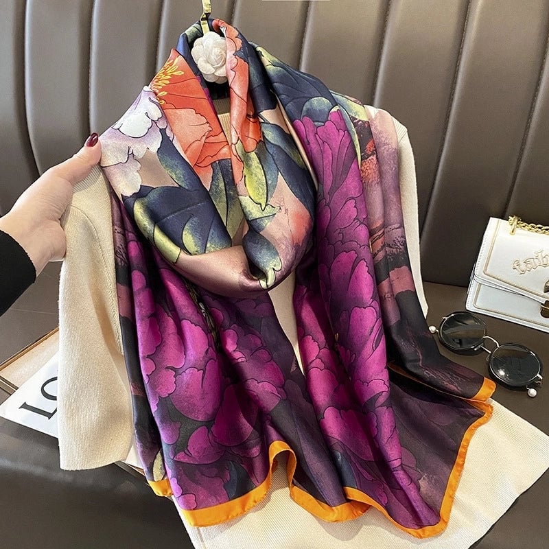 Fashion Silk Scarf (707 Main Color) Nhcj0164-707 Main Color