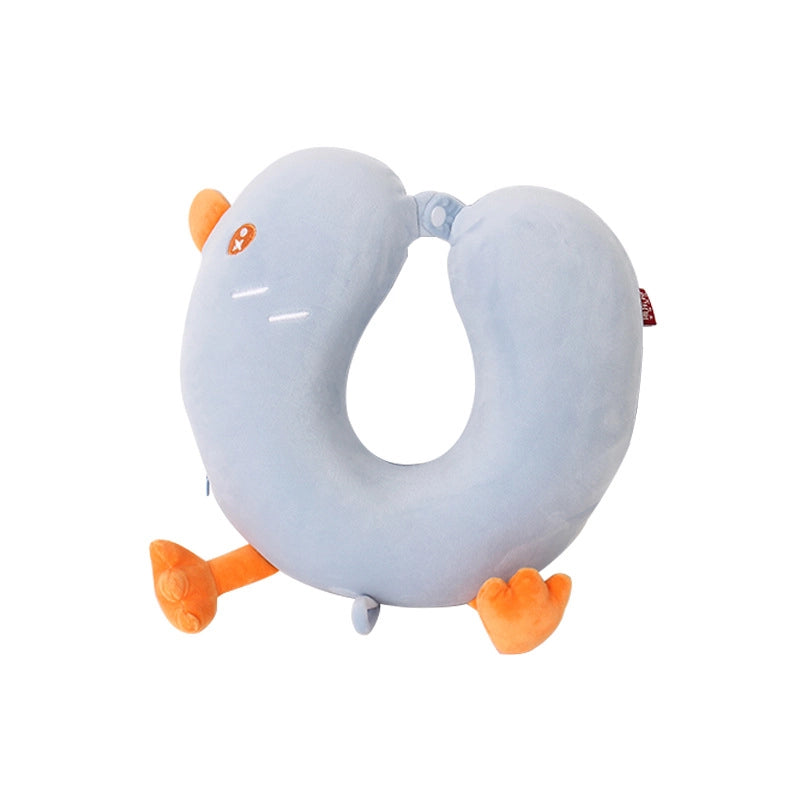 Cartoon Memory Cotton U-shaped Pillow Leisure House Travel Office Neck Pillow Slow Rebound Aircraft Travel Neck Pillow