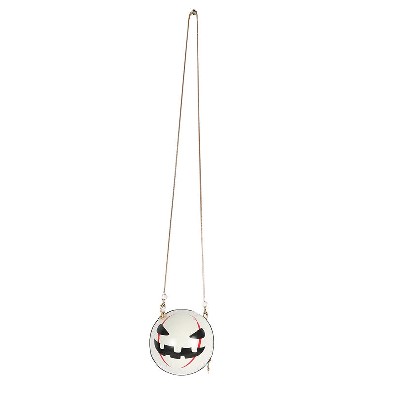 Halloween Women's Pu Leather Pumpkin Cute Zipper Shoulder Bag