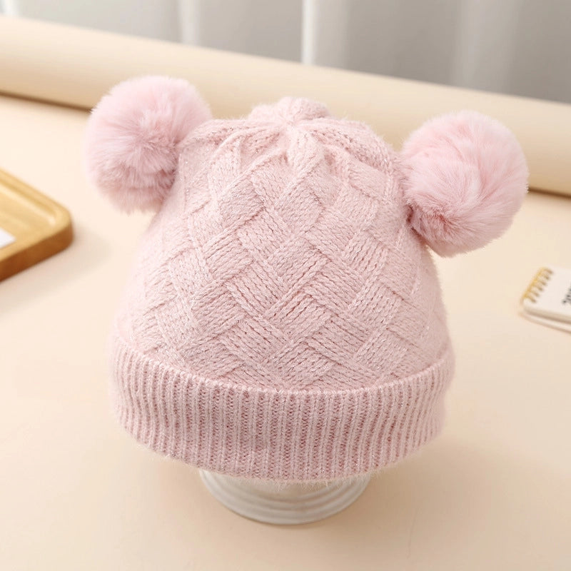 Children Unisex Basic Solid Color Beanie Hat
