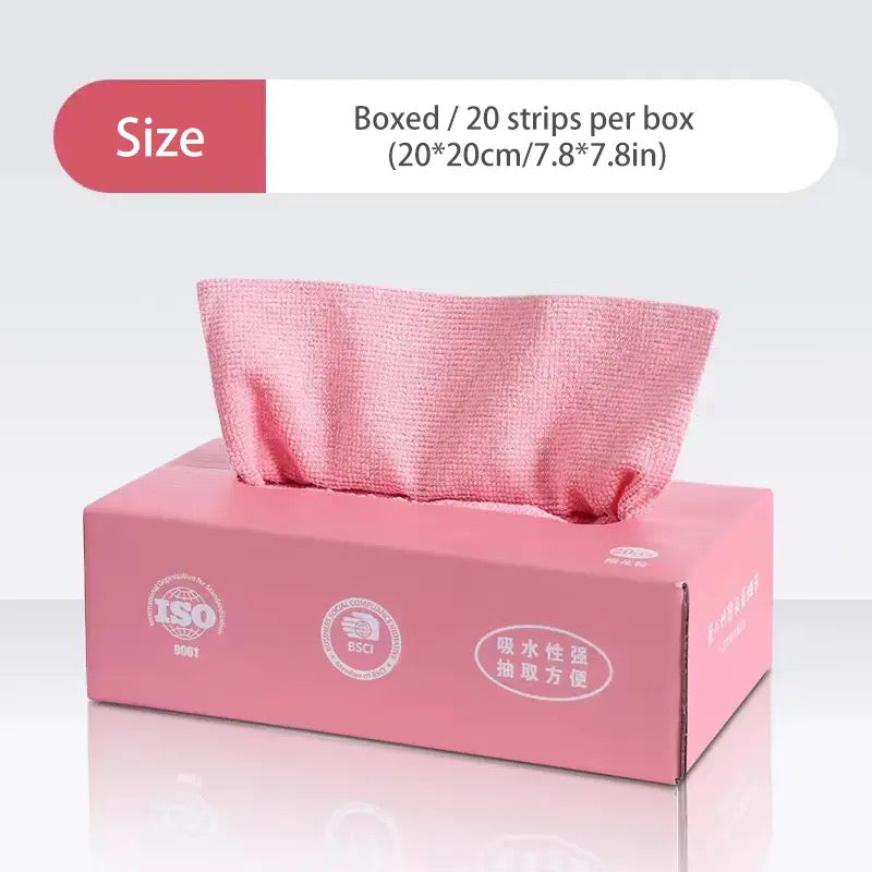 PACK OF 20 REUSABLE WIPES TISSUE BOX