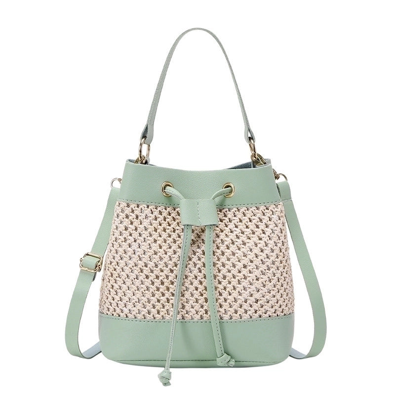 Women's Small Autumn Pu Leather Fashion Bucket Bag