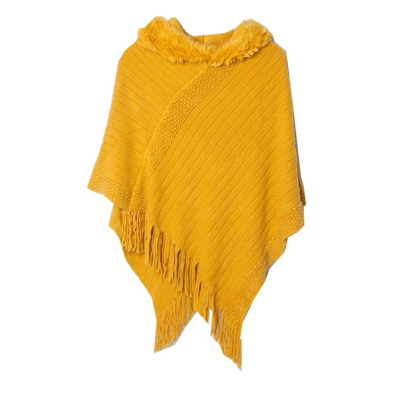 Women's Streetwear Solid Color Acrylic Tassel Shawl