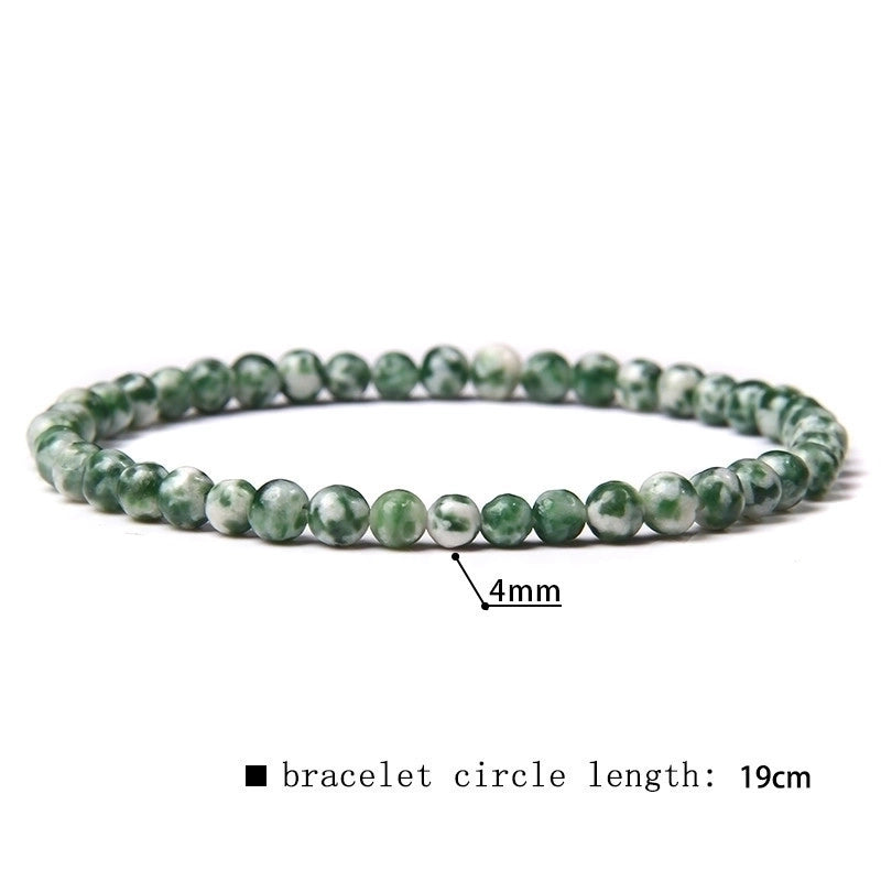 Minimalist Marble Natural Stone Beaded Bracelets