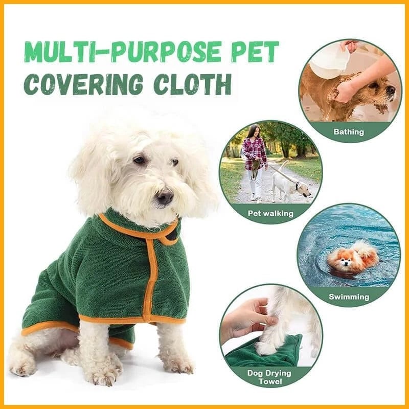 Microfiber Absorbent Dog Drying Coat