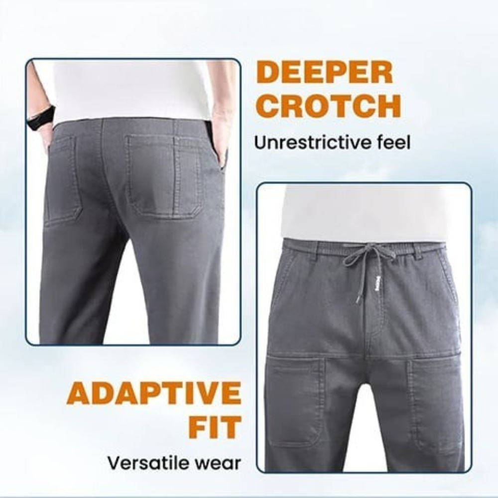 Stretch Cargo Pants With Six Pockets And Quick Dry Fabric