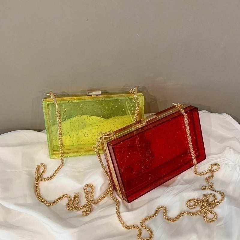 Small Arylic Fashion Square Bag Shoulder Bag