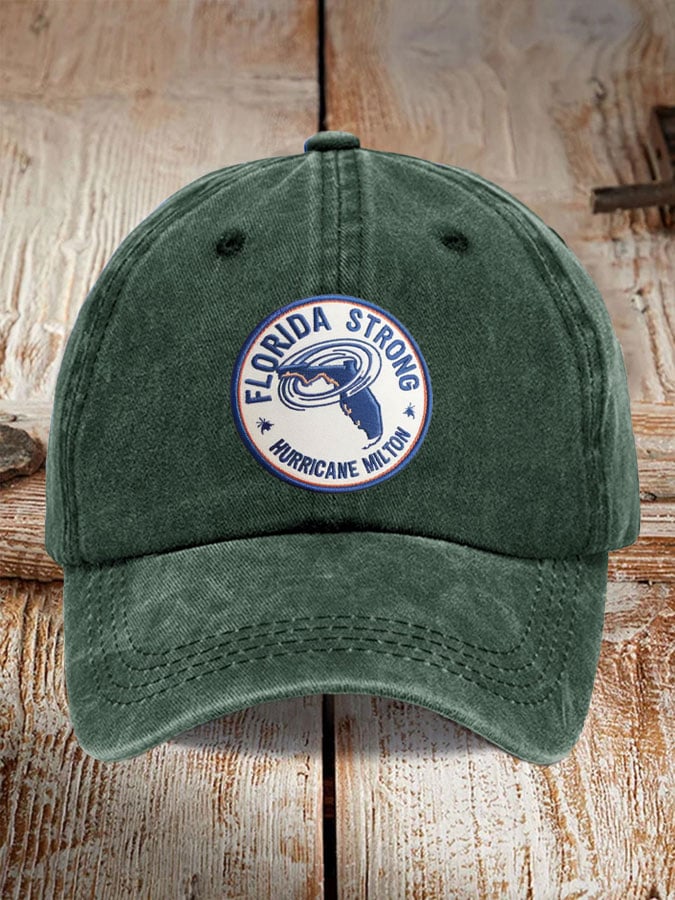 Men's and Women's Hurricane Milton Disaster Relief Washed and Distressed Hats