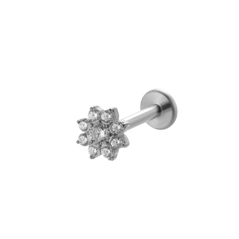 1 Piece Ear Cartilage Rings & Studs IG Style Vintage Style Leaves Heart Shape Bee Pure Titanium Plating Inlay Zircon