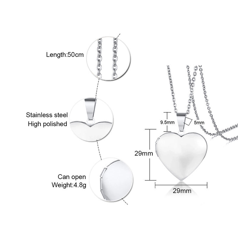 Fashion Letter Heart Shape 201 Stainless Steel 18K Gold Plated Plating Stainless Steel Necklaces