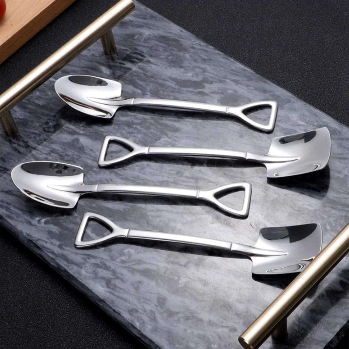 (🔥Hot Sale NOW- SAVE 48% OFF)Stainless Steel Shovel Spoon(BUY 2 SETS GET FREE SHIPPING)