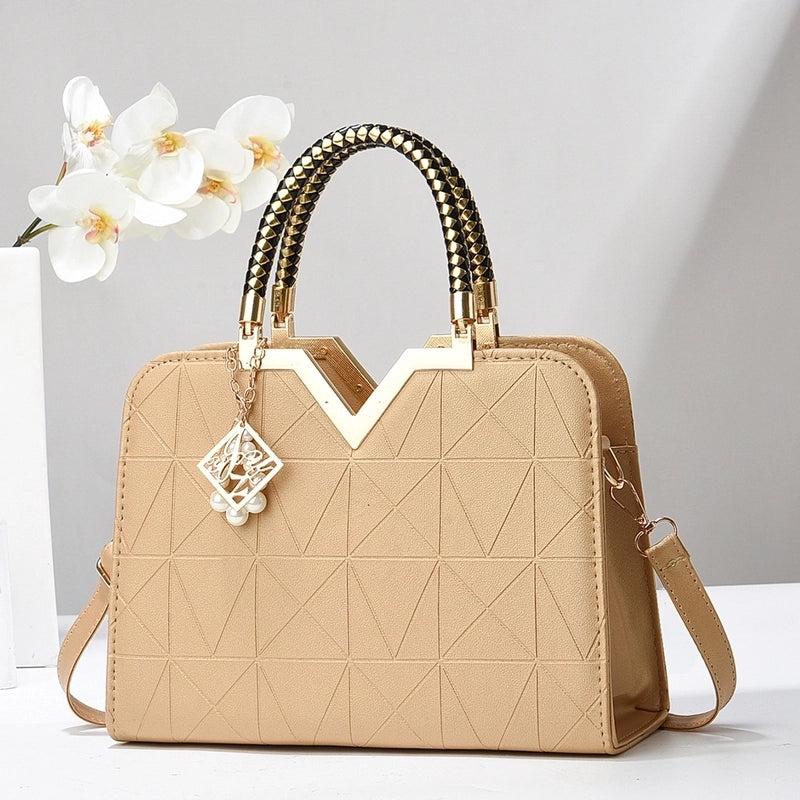 Women's Large All Seasons Pu Leather Vintage Style Handbag