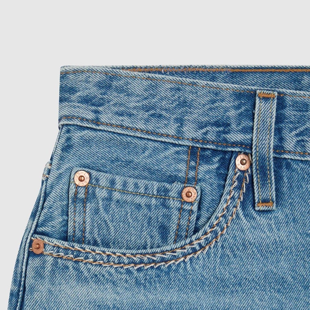 Mid Rise Straight Fit Shorts