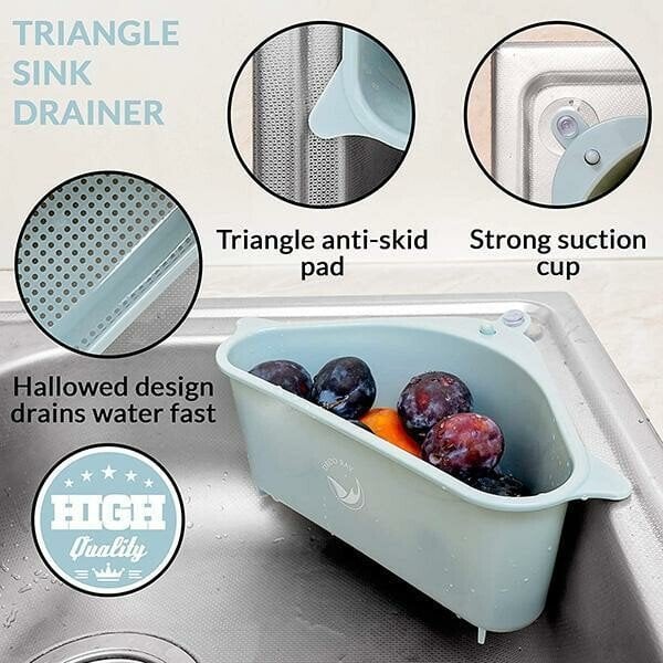 Triangle Storage Holder Multifunctional Drain Shelf