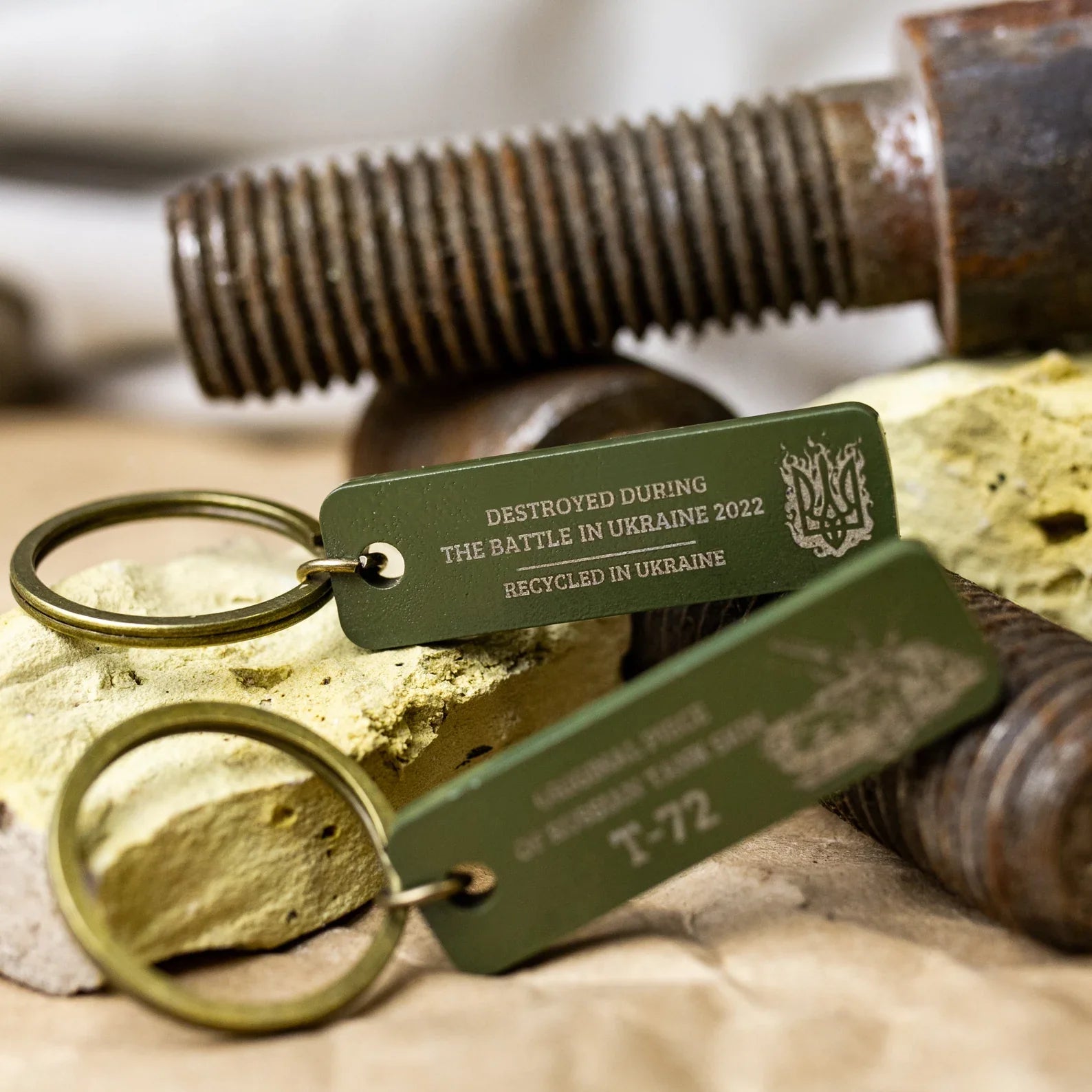 tank keychain