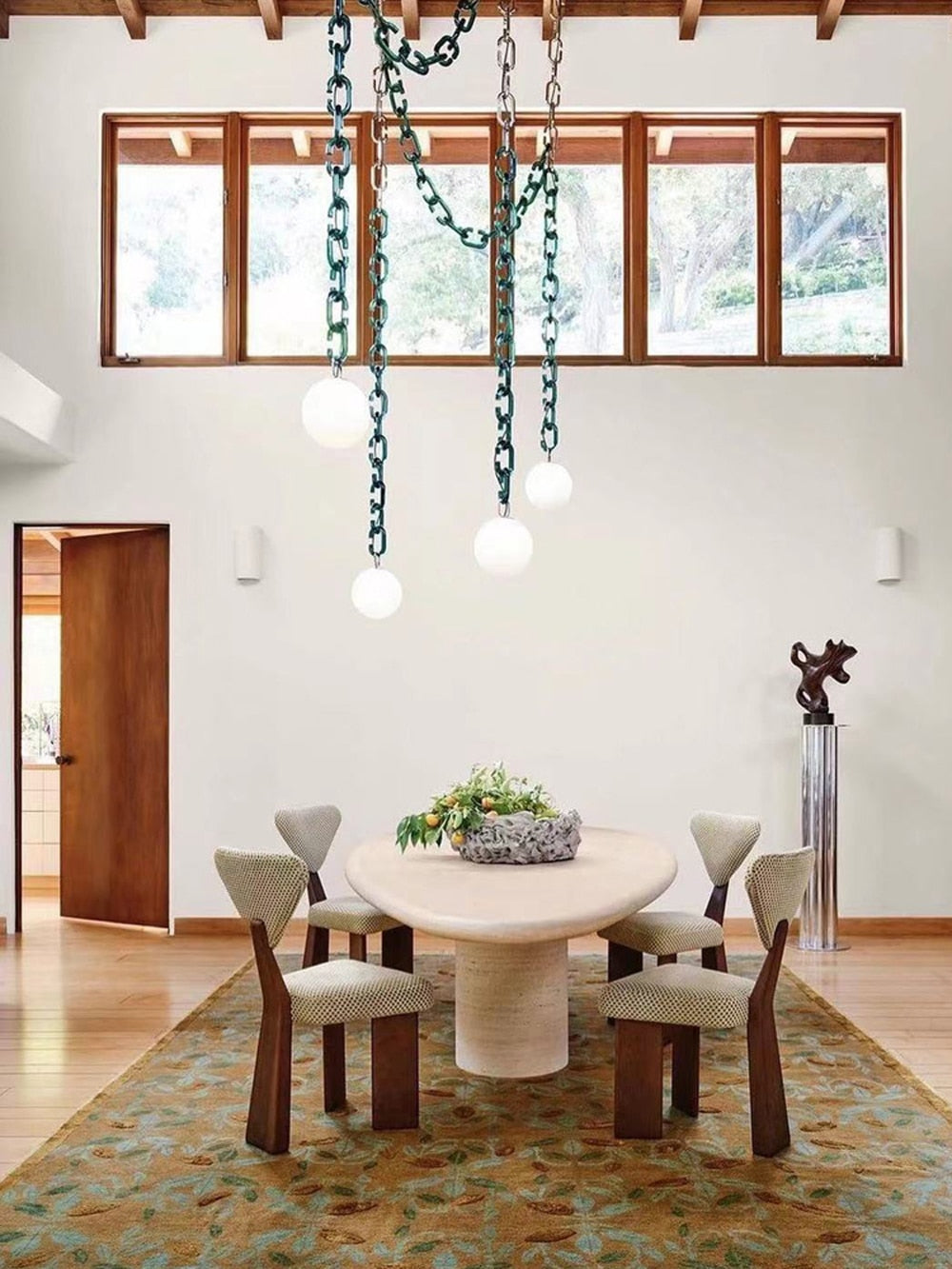 Modern Art Bubble Chain Ceiling Chandelier Hanging LED Lamps