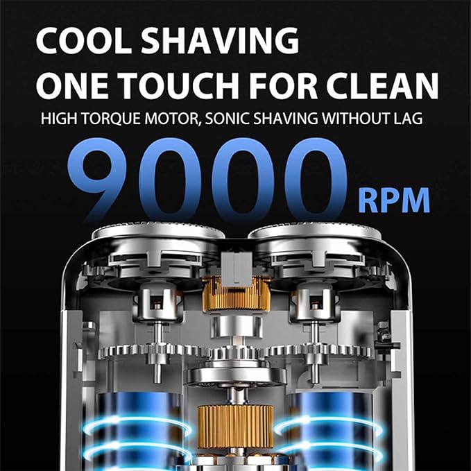 💥Hot Sale🔥Portable Rotary Dual Ring Electric Shaver