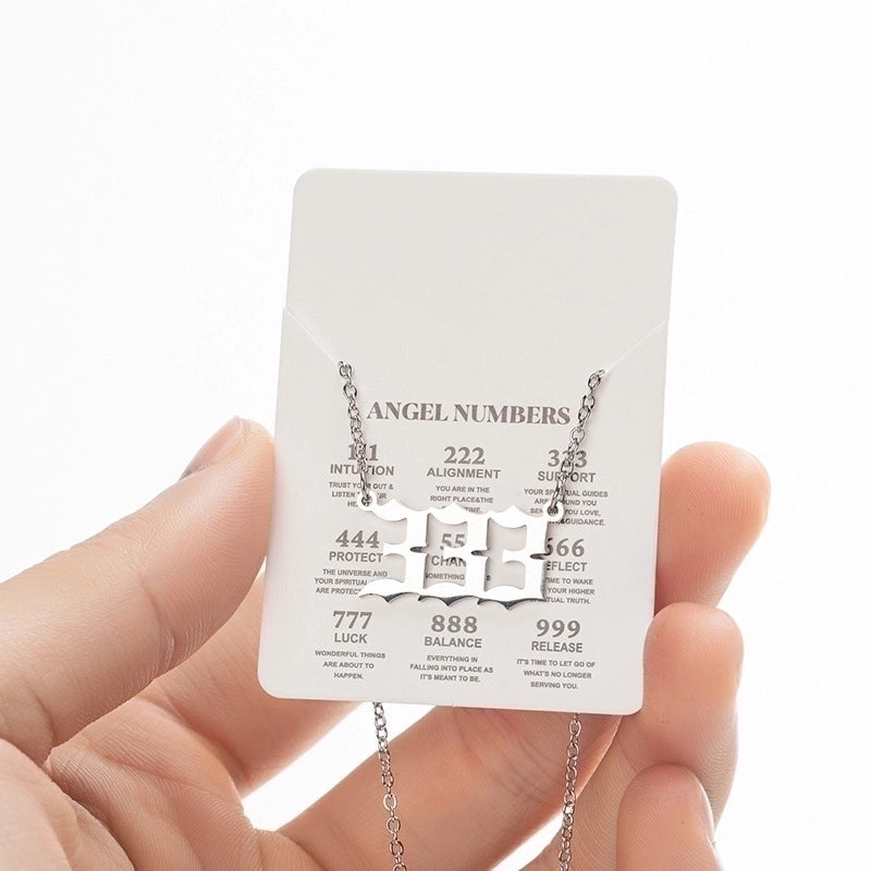 Retro Letter 201 Stainless Steel 18K Gold Plated Plating Stainless Steel Necklaces