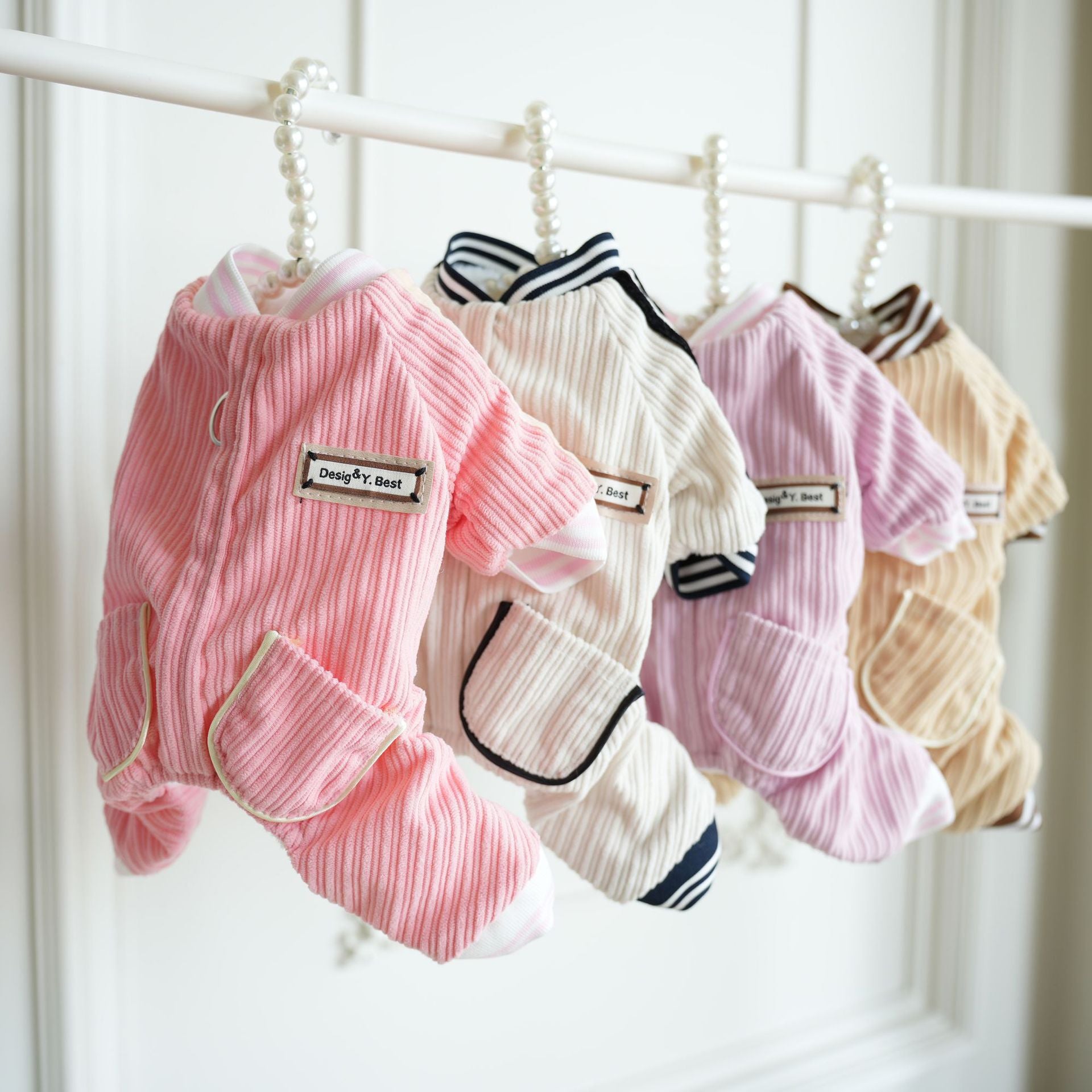 Sports Style Striped Dog Jumpsuits Harness