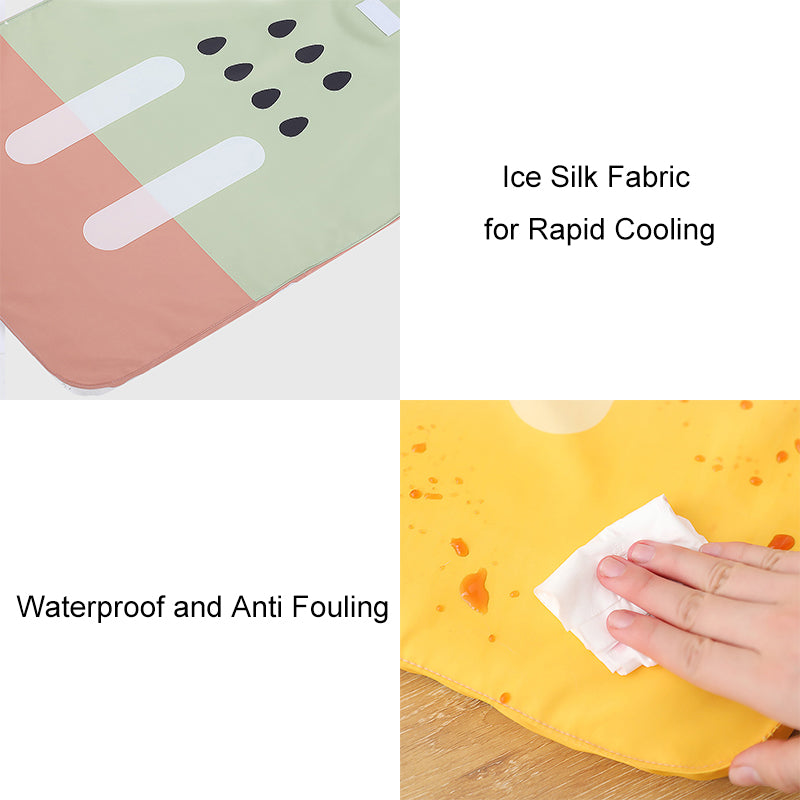 Ice Cream Shape Ice Silk Cooling Pet Mat