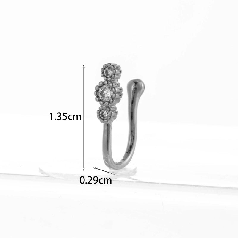 Nose Rings & Studs Fashion Geometric Copper Plating